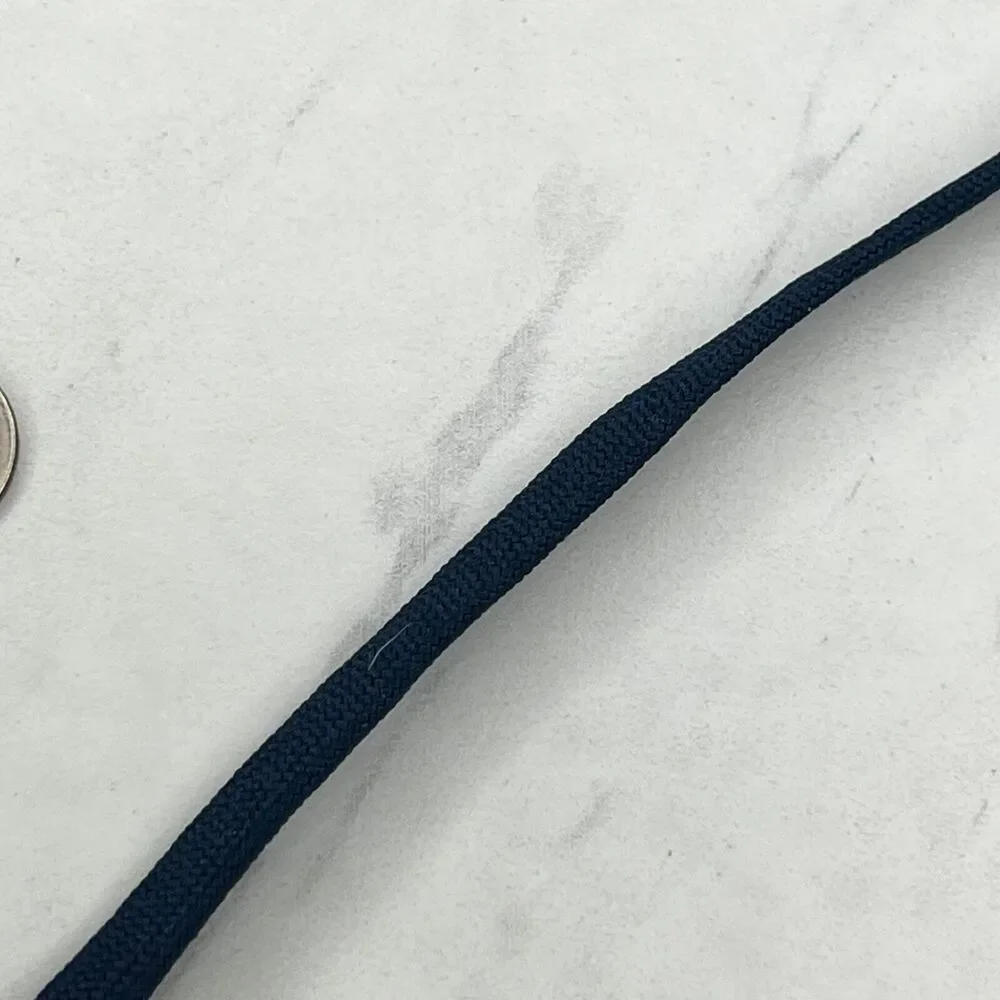 Navy Blue ID Badge Holder Lanyard Necklace